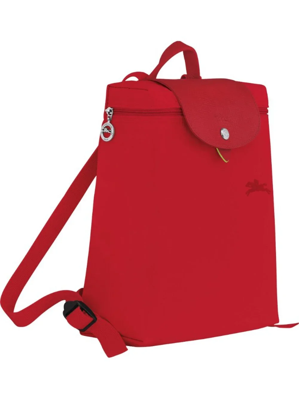 Longchamp Le Pliage Green Backpack in Tomato